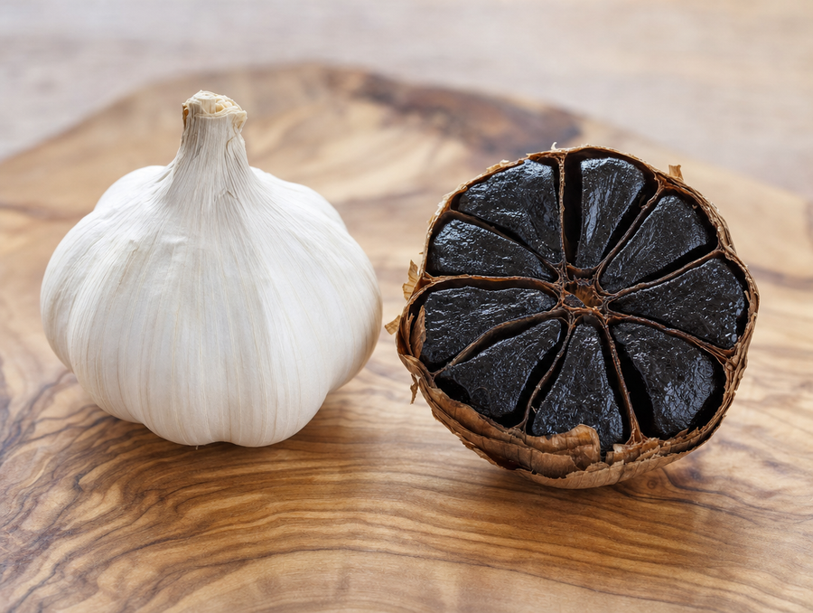 Ail cru vs ail noir fermenté