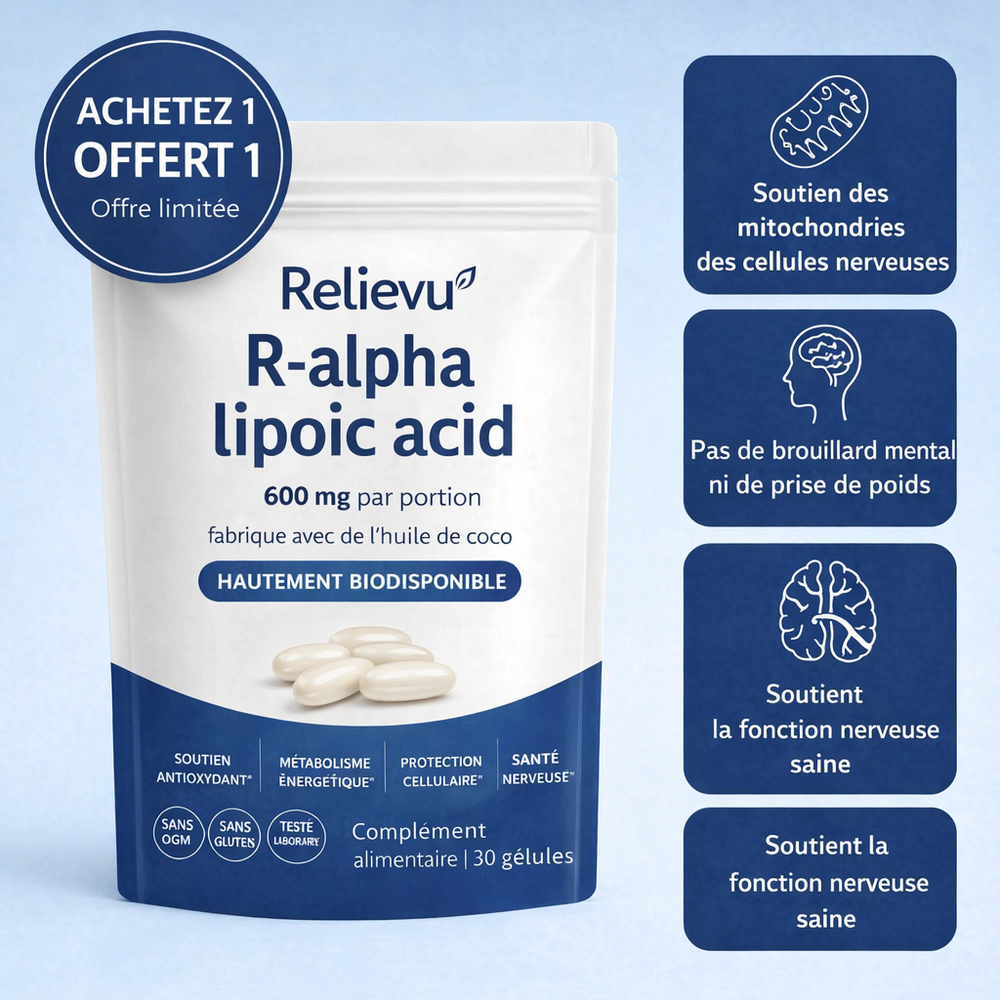 Relievu Acide Alpha Lipoïque R 600 mg (30 gélules)