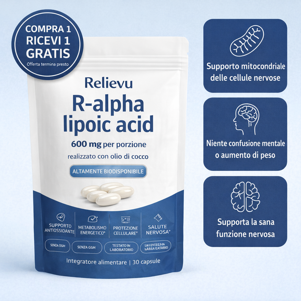Relievu Acido Alfa Lipoico R 600 mg (30 capsule)