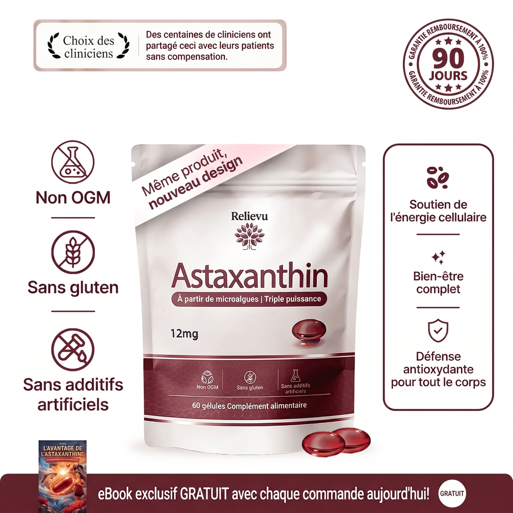 Relievu Astaxanthine 12 mg (60 gélules)