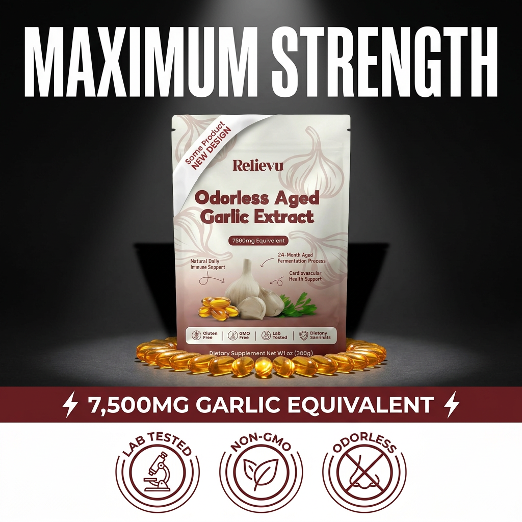 Aged Garlic Extract - 7500mg Odorless Softgels