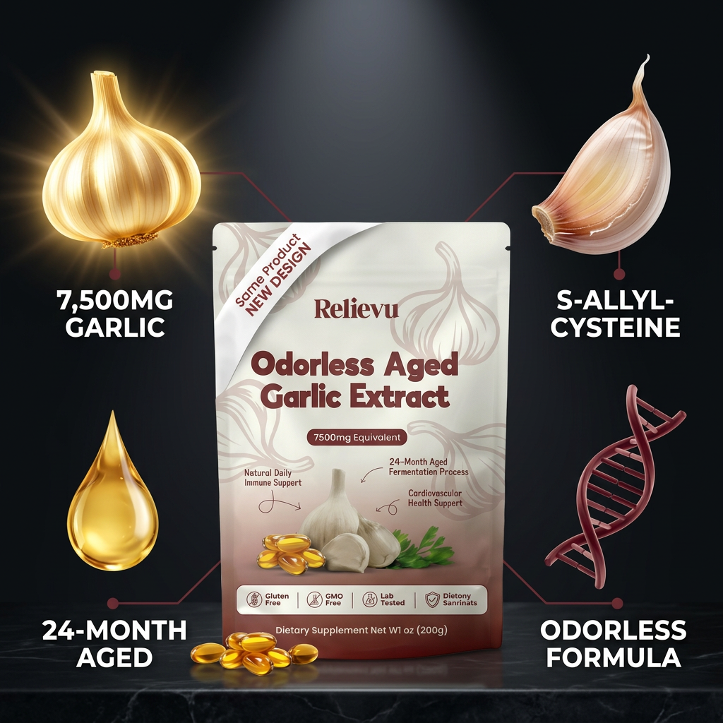 Aged Garlic Extract - 7500mg Odorless Softgels