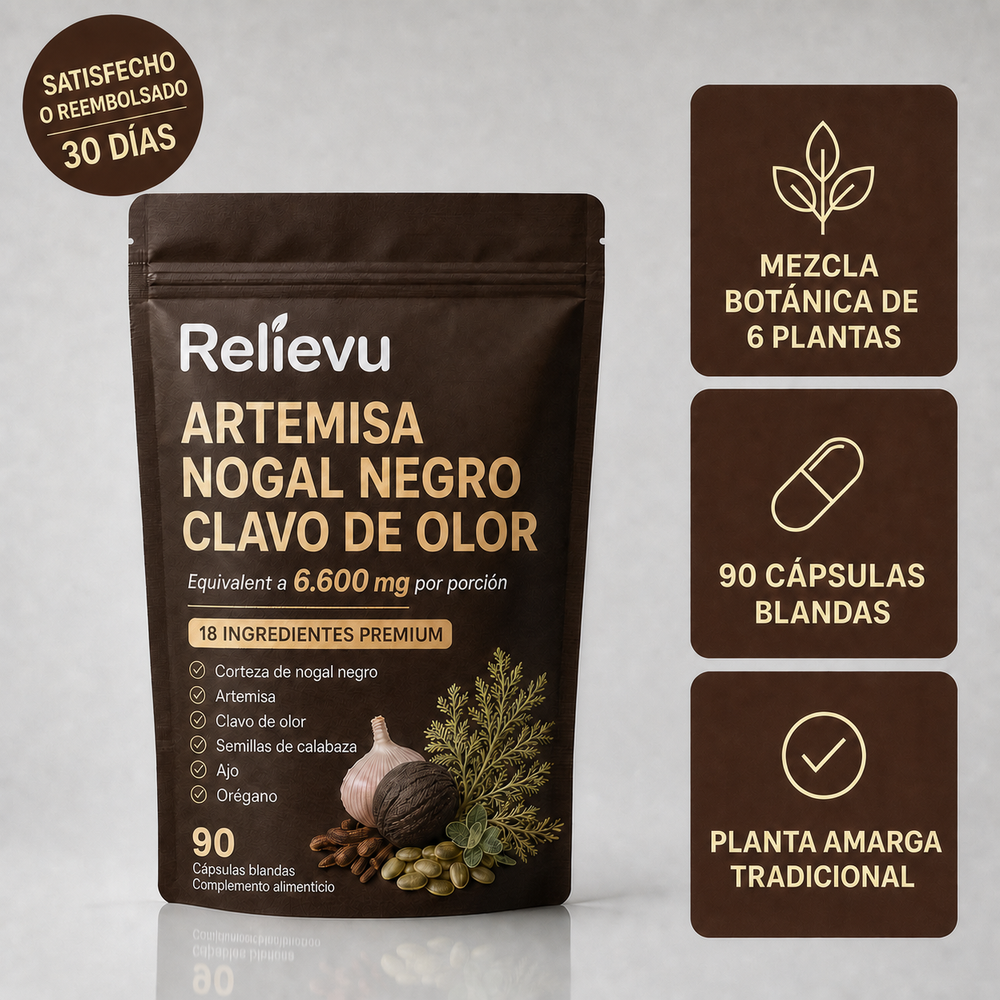 Artemisa, Nogal Negro y Clavo de Olor