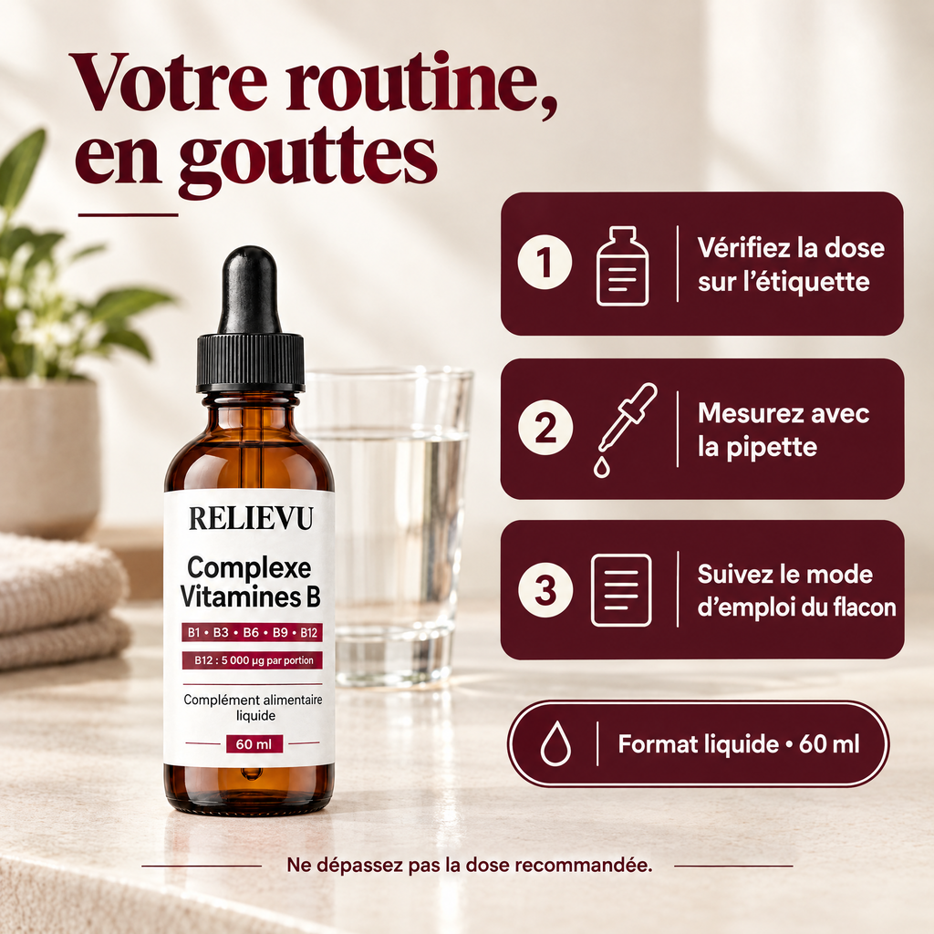 Complexe De Vitamines B en gouttes — utilisation