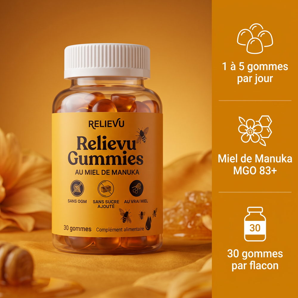 Gommes au miel de Manuka et shilajit
