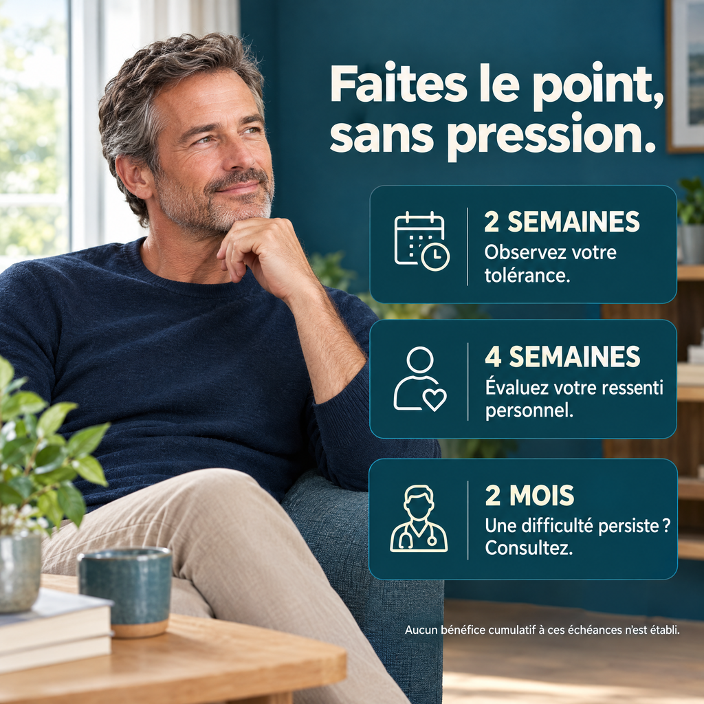 Spray fenugrec et L-arginine — suivi au fil des semaines