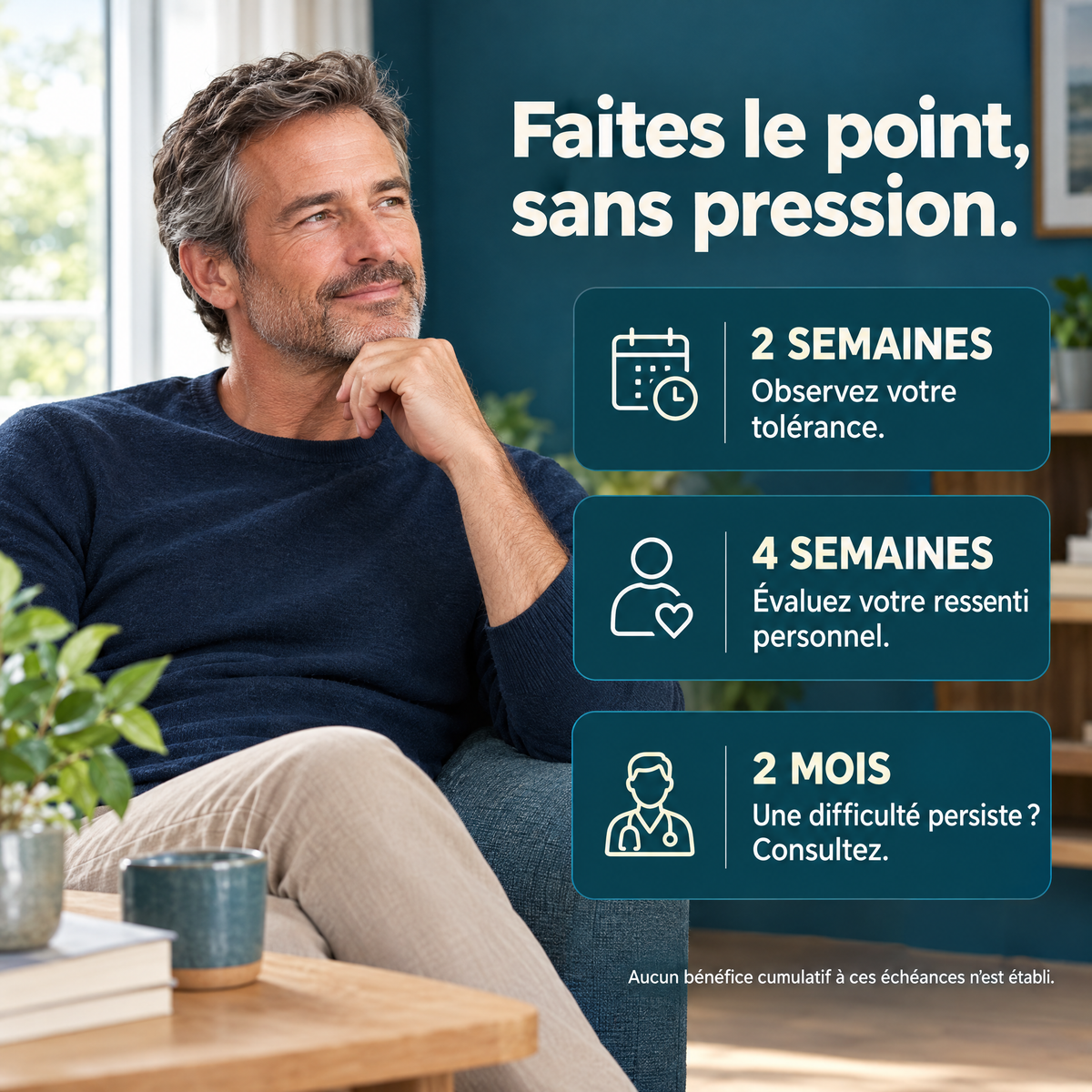 Spray fenugrec et L-arginine — suivi au fil des semaines