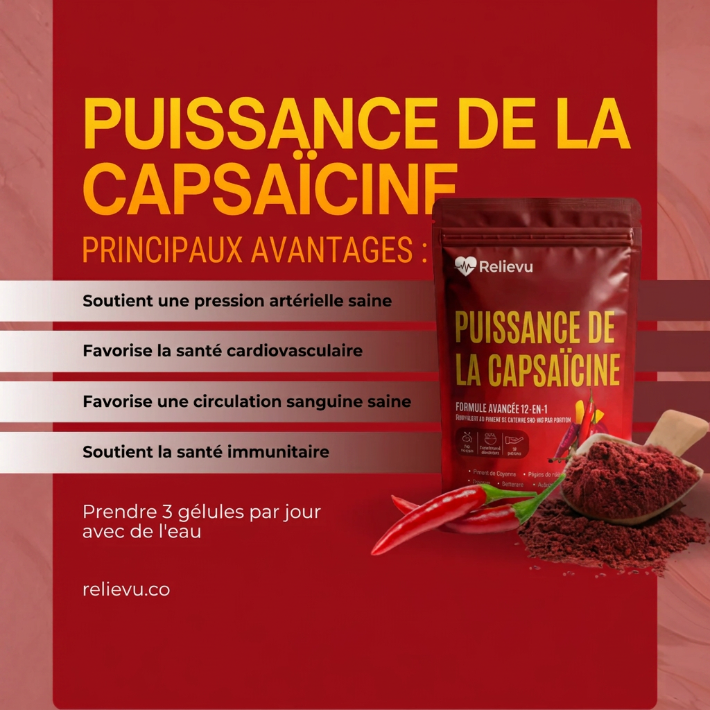 Puissance de la Capsäicine — principaux avantages