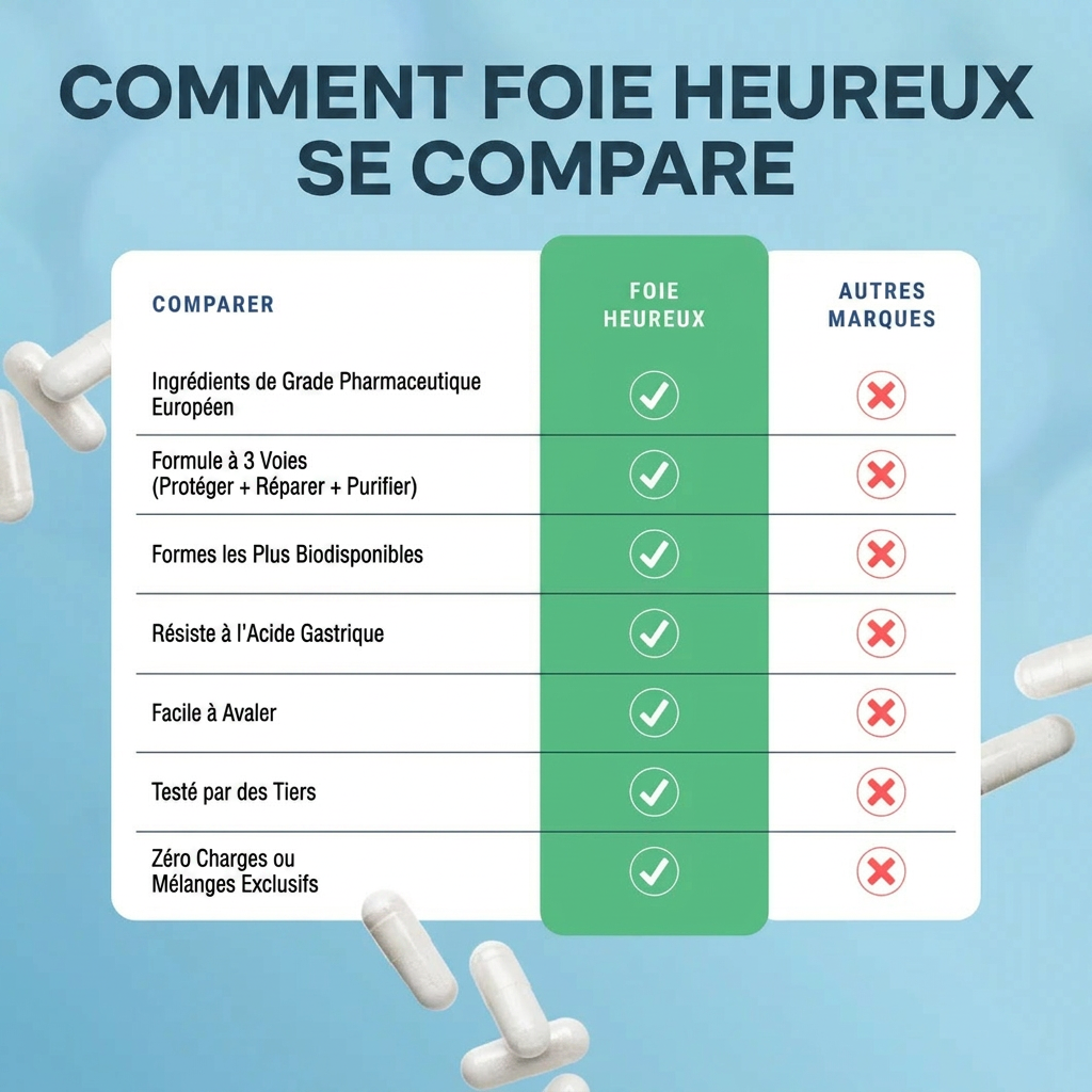 Comment Foie Heureux se compare aux autres marques