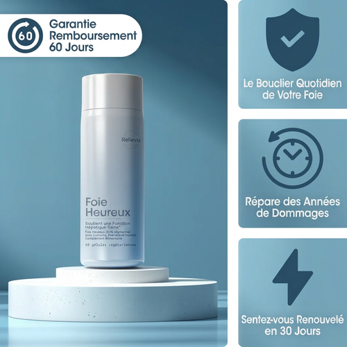 Relievu Foie Heureux — Protection Hépatique Grade Pharmaceutique — 60 Gélules