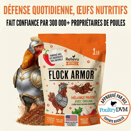 Relievu Flock Armor — Les œufs peuvent être consommés pendant l'utilisation