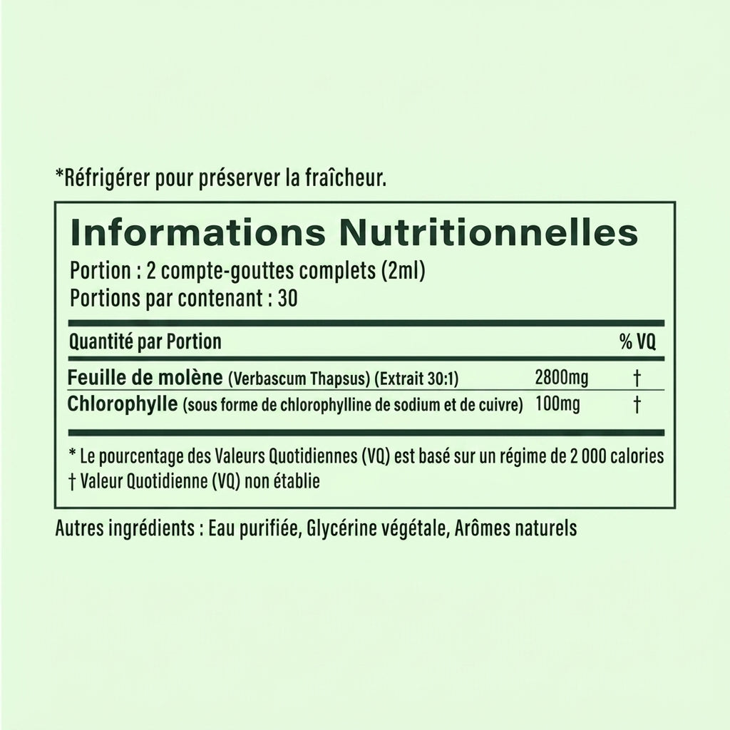 Informations nutritionnelles