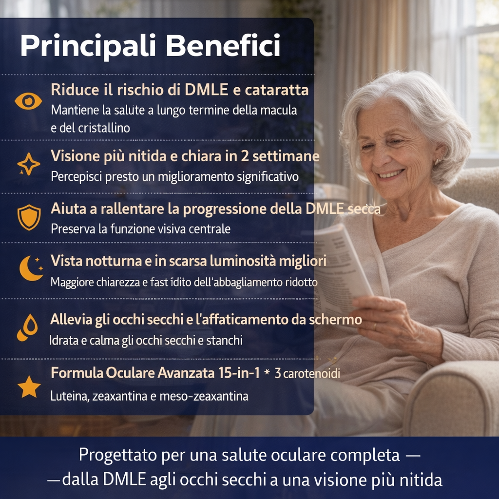 Principali benefici per gli occhi