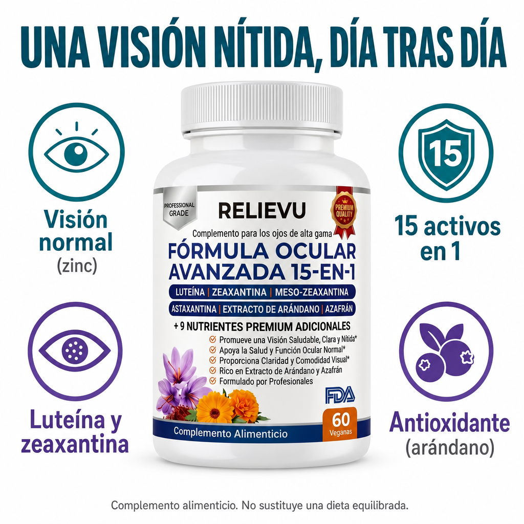 Fórmula Ocular Avanzada 15 en 1