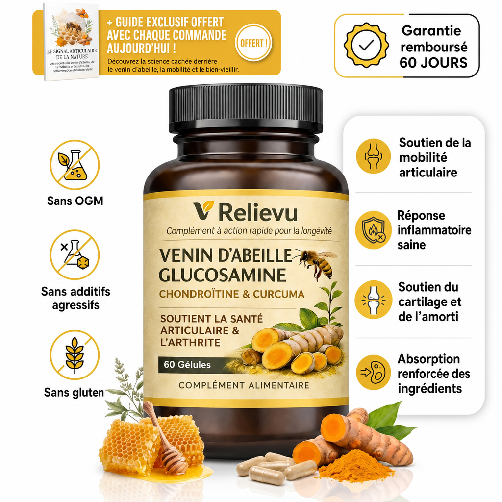 Venin d'abeille glucosamine — soutien articulaire