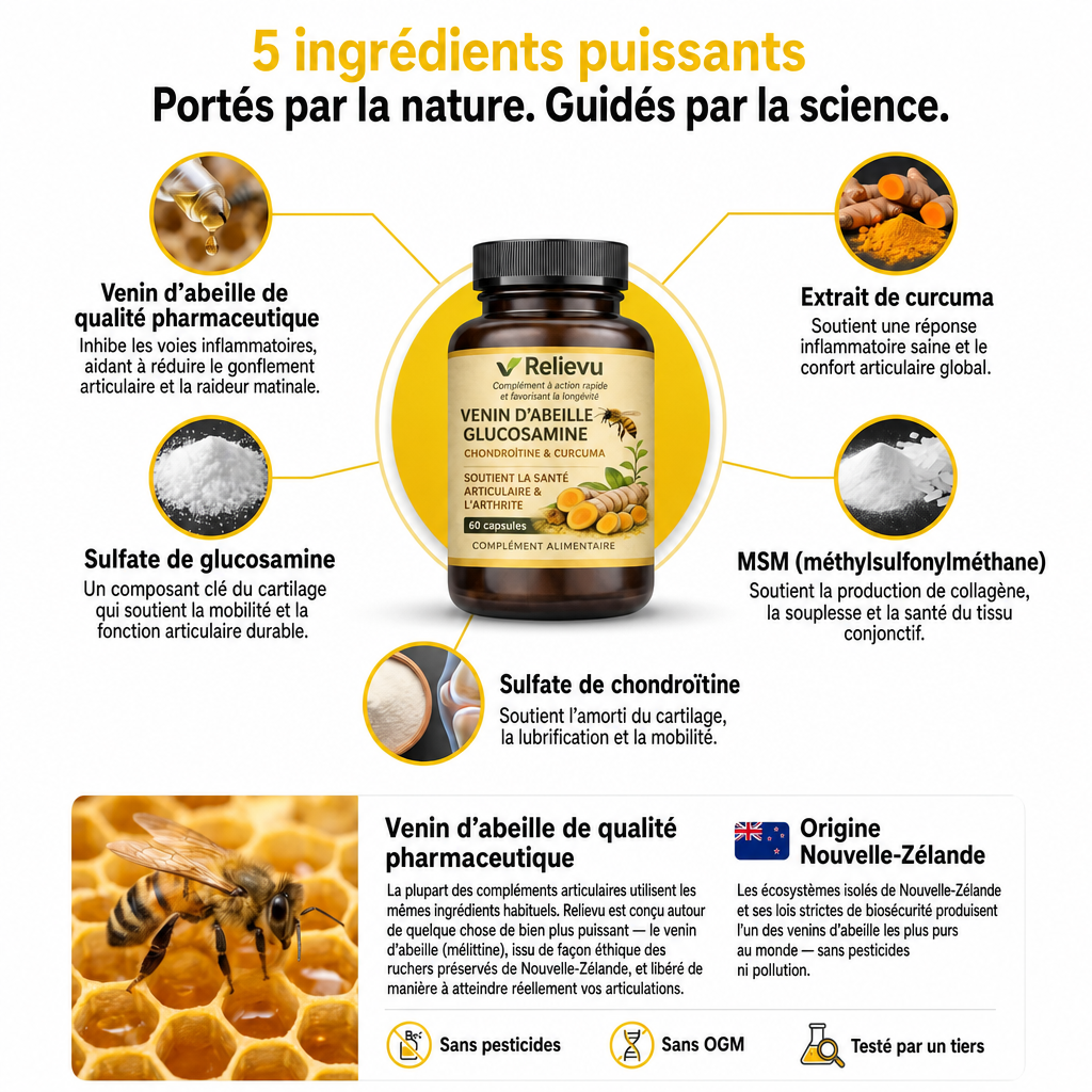 5 ingrédients puissants — origine Nouvelle-Zélande