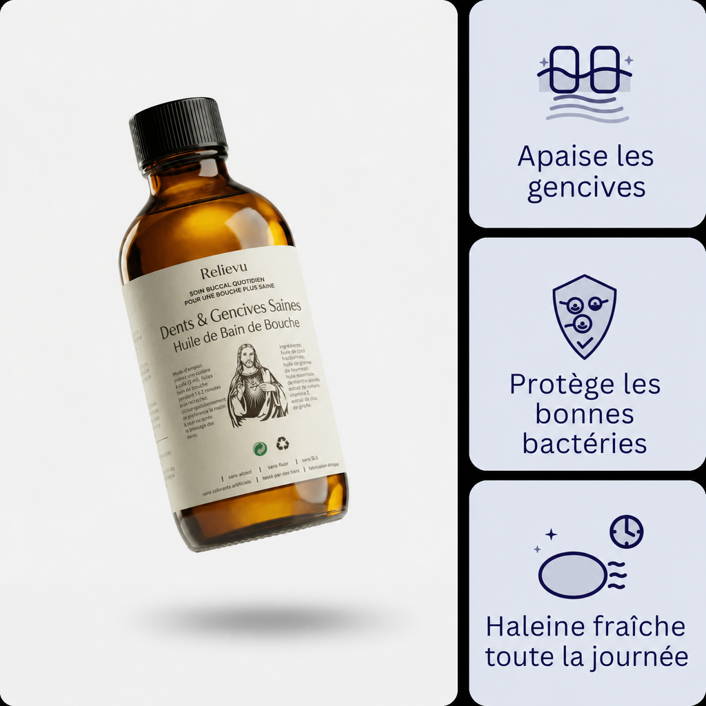 Huile de bain de bouche — bienfaits