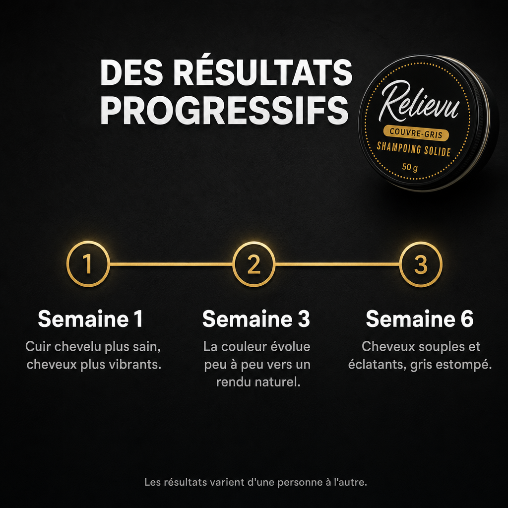 Des résultats progressifs — semaines 1, 3, 6