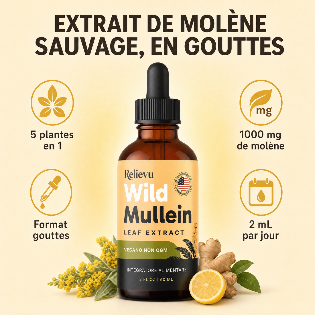 Relievu Extrait de Feuille de Molène Sauvage (60 mL)
