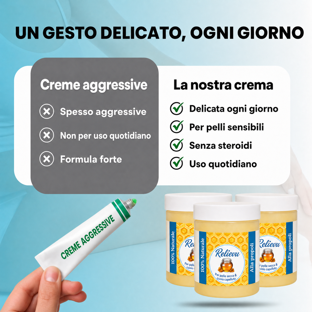 Un gesto delicato, ogni giorno - creme aggressive vs la nostra crema