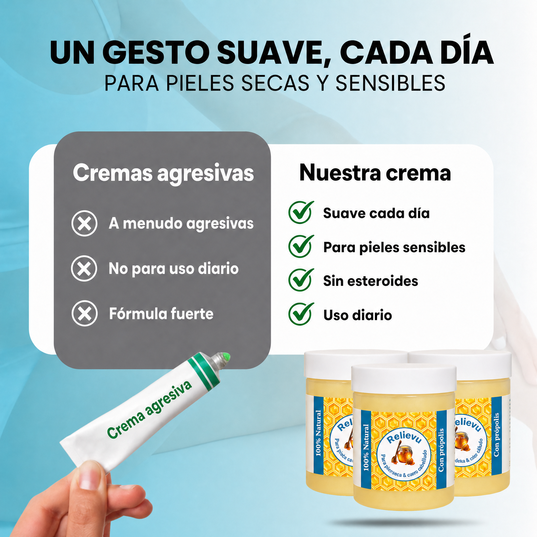 Un gesto suave, cada día – para pieles secas y sensibles