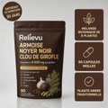 Sachet Relievu Armoise, Noyer Noir et Clou de Girofle - 90 capsules molles, mélange de 6 plantes