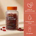Flacon d'Huile de Graines de Courge Relievu, pressée à froid, vierge, 60 capsules