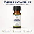 Formule Anti-Verrues Relievu, solution topique homéopathique en flacon de 11 ml