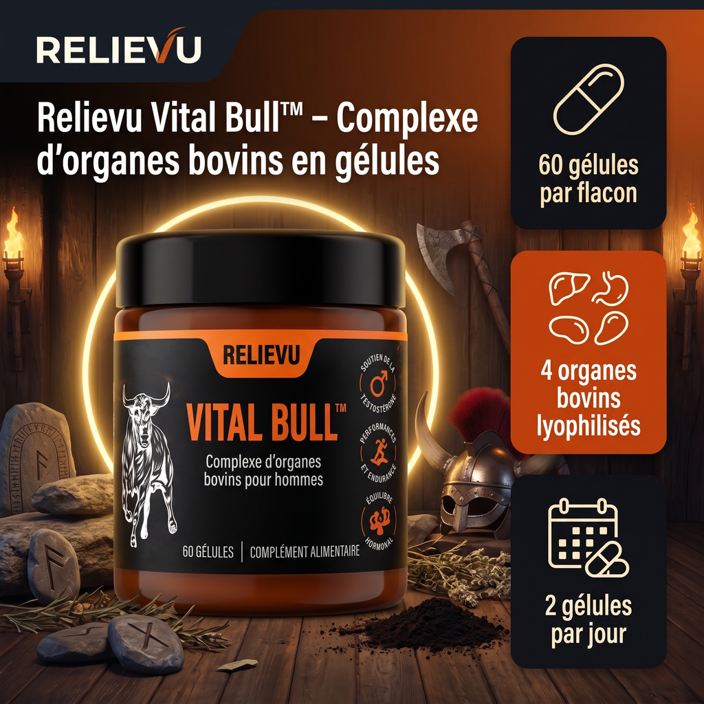 Relievu Vital Bull™ – Complexe d’organes bovins en gélules — Relievu 1