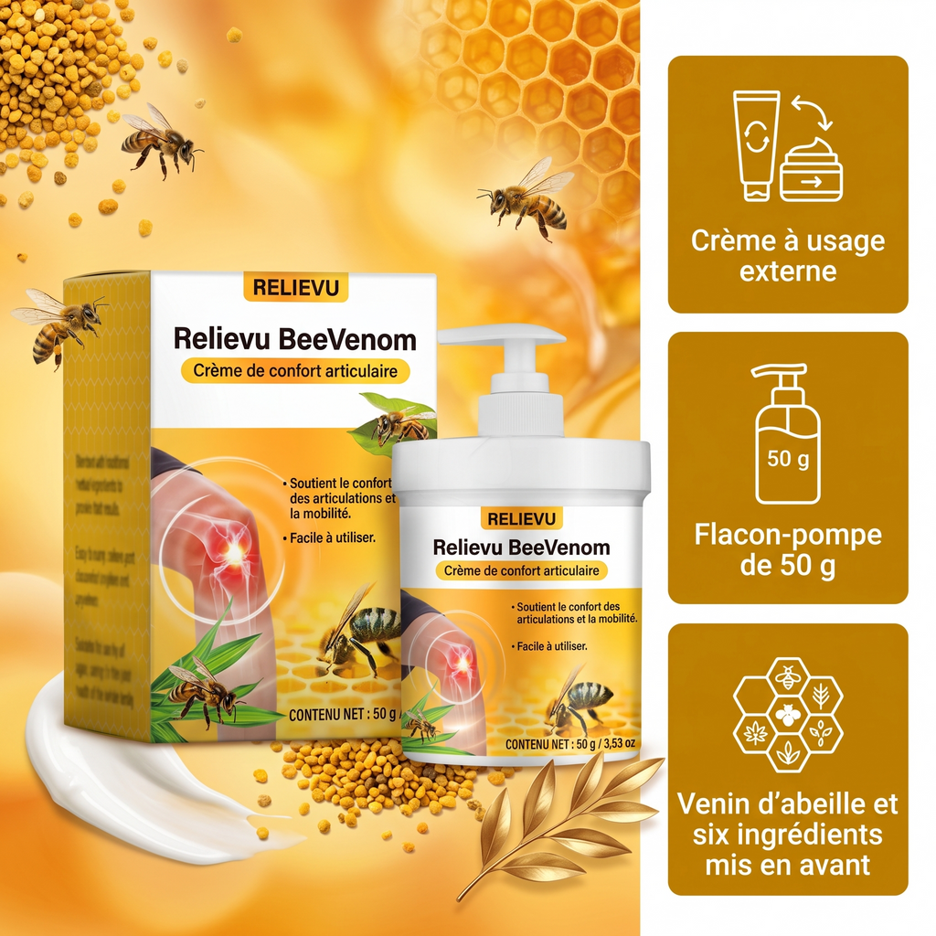 Relievu BeeVenom Crème de confort articulaire — Relievu 1
