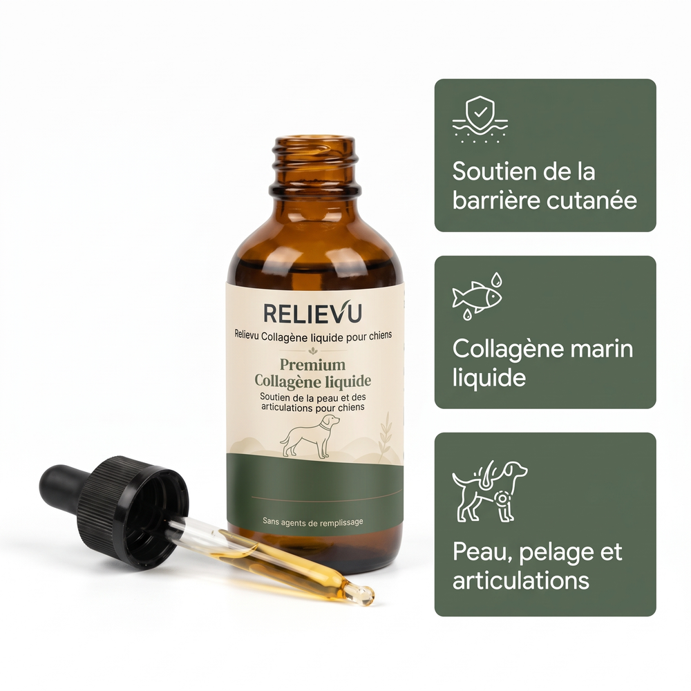 Relievu Collagène liquide pour chiens