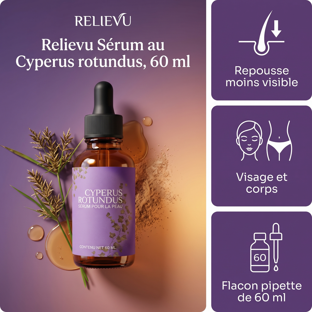 Relievu Sérum au Cyperus rotundus, 60 ml