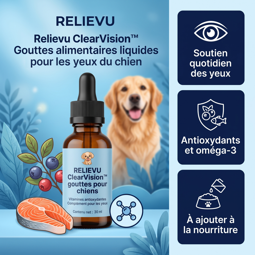 ClearVision, gouttes pour les yeux du chien