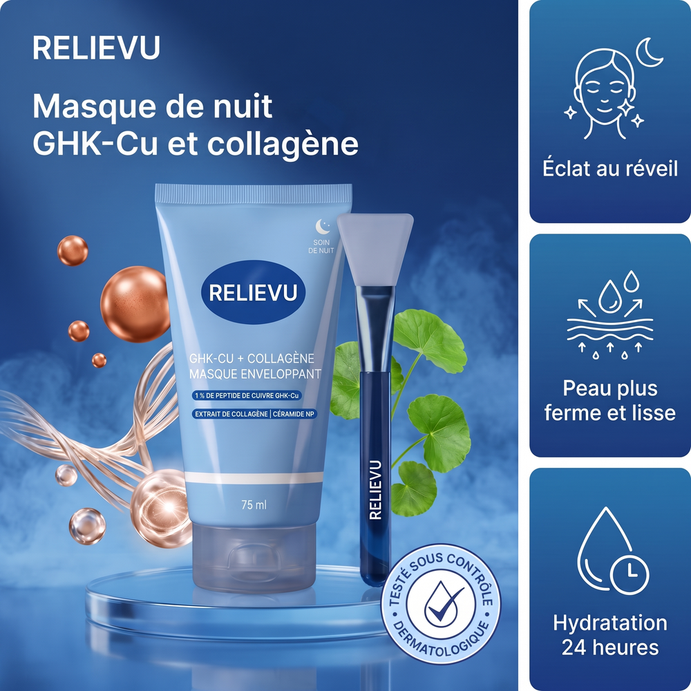 Masque de nuit GHK-Cu et collagène