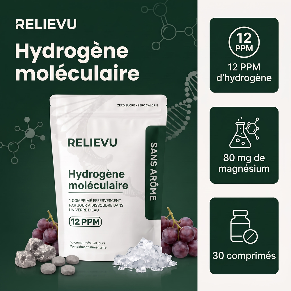 Hydrogène moléculaire 12 ppm