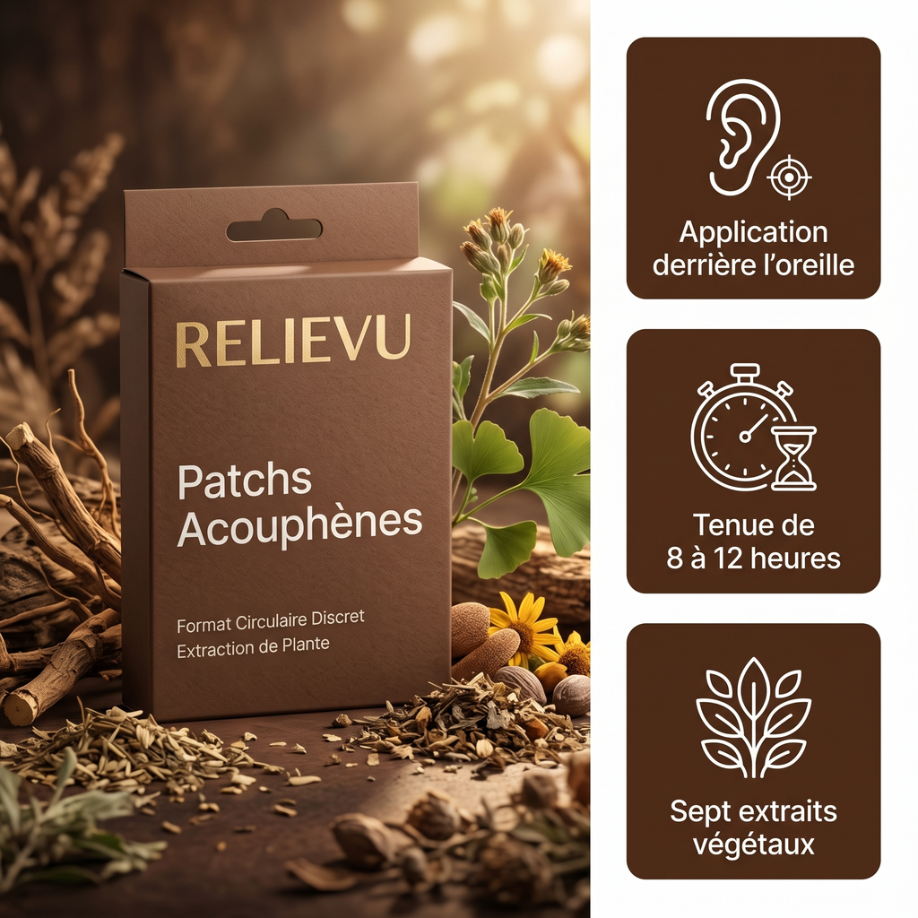 Patchs Aux Extraits Végétaux Pour Acouphènes — Relievu 1