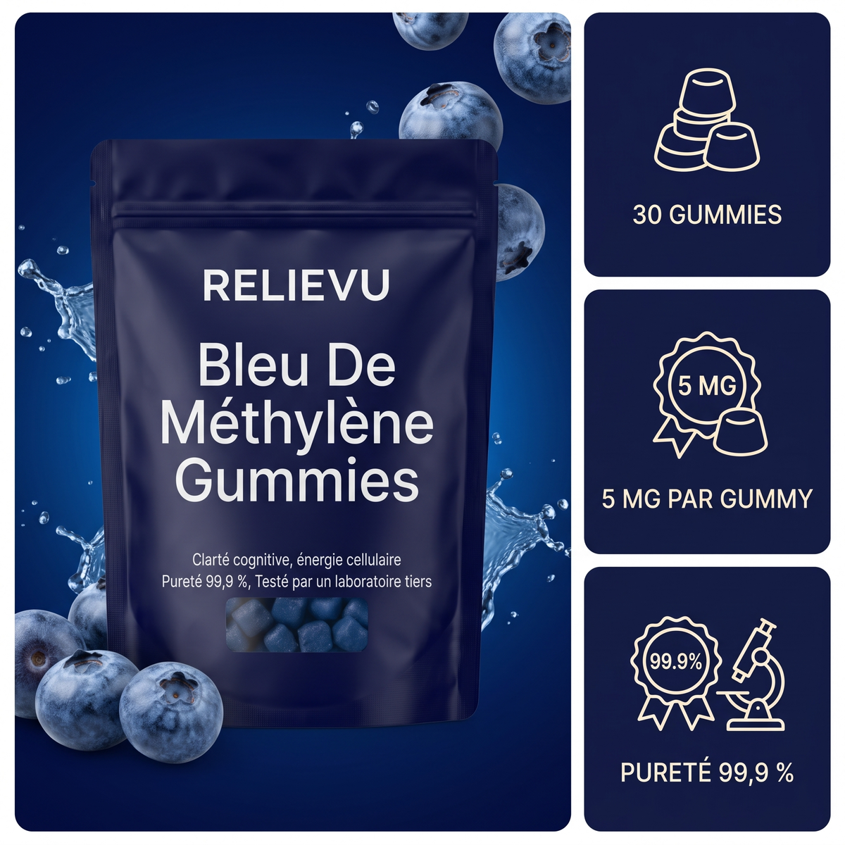 Bleu De Méthylène USP 5 mg — Relievu 1