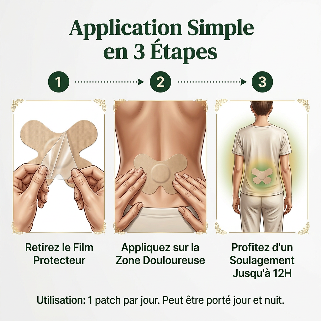 Patch Anti-Douleur Articulaire aux 6 Plantes Médicinales