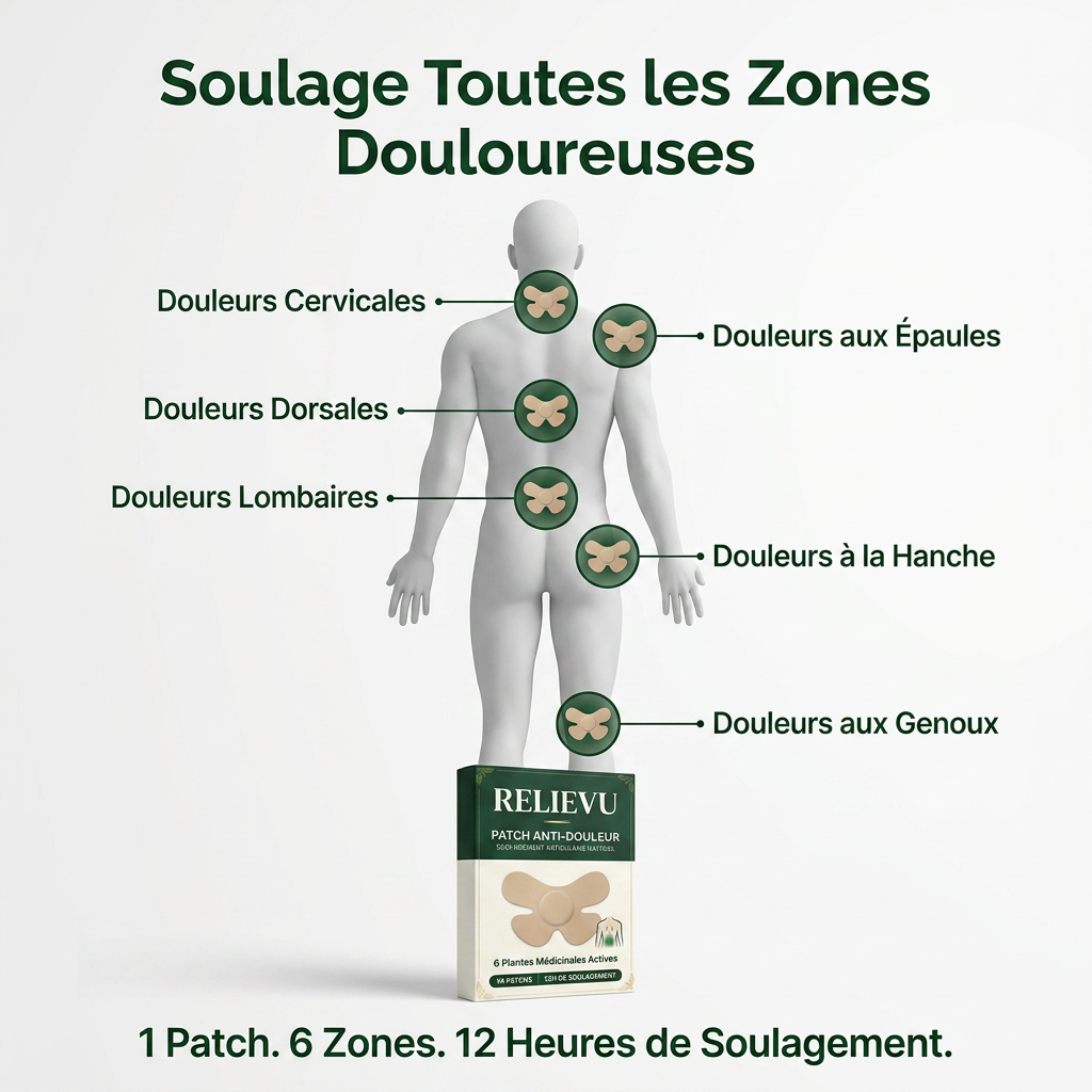 Patch Anti-Douleur Articulaire aux 6 Plantes Médicinales