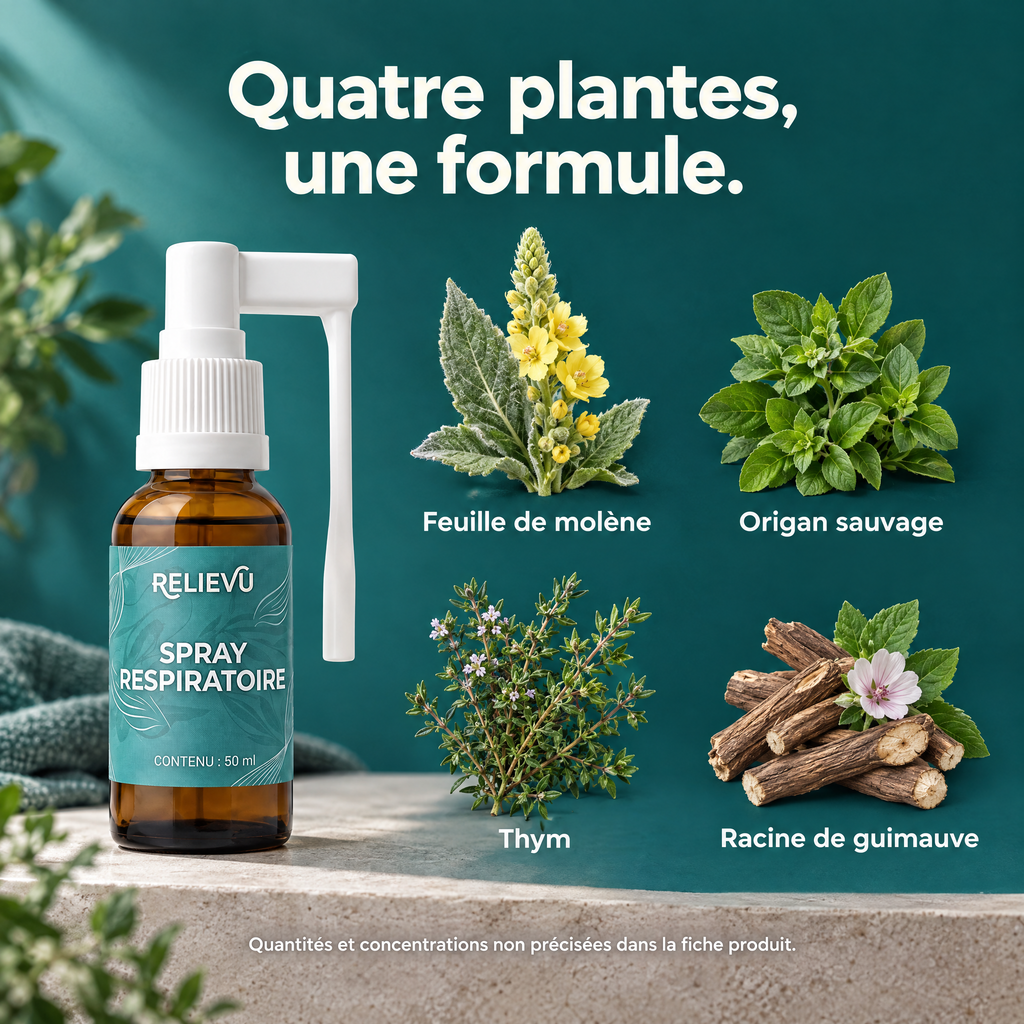 Spray molène, origan et thym — ingrédients