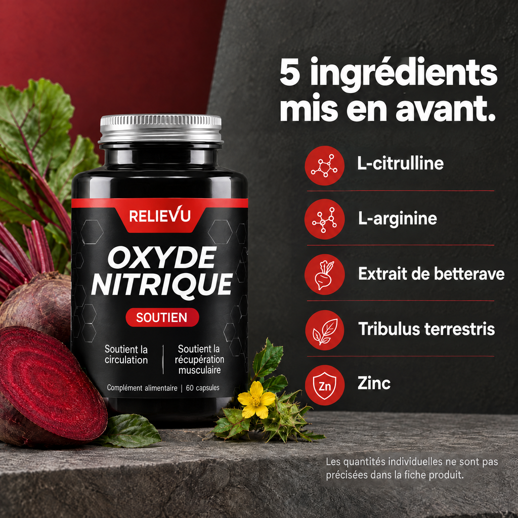 Complexe oxyde nitrique — ingrédients
