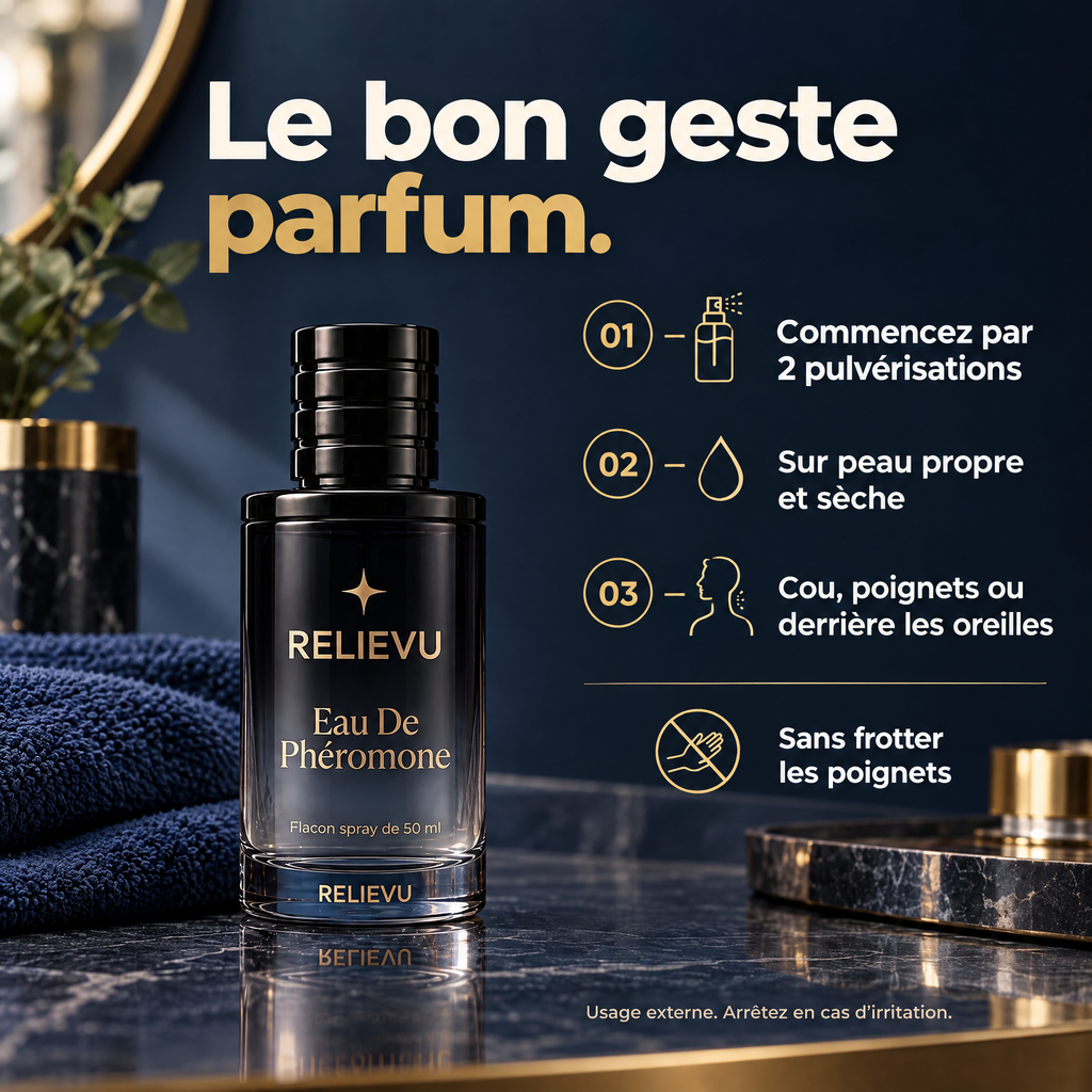 Eau de parfum aux phéromones — utilisation