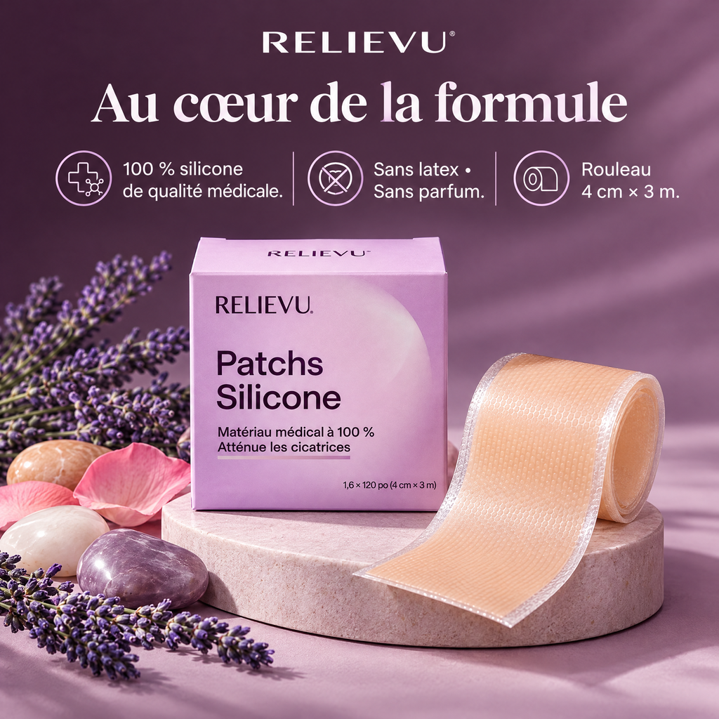 Patchs En Silicone 4 Cm × 3 M — Composition