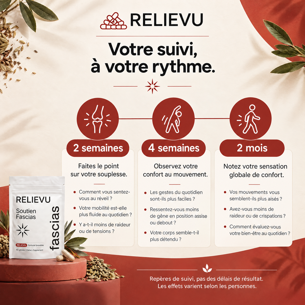 Complexe De Soutien Des Fascias — Suivi à 2 semaines, 4 semaines et 2 mois