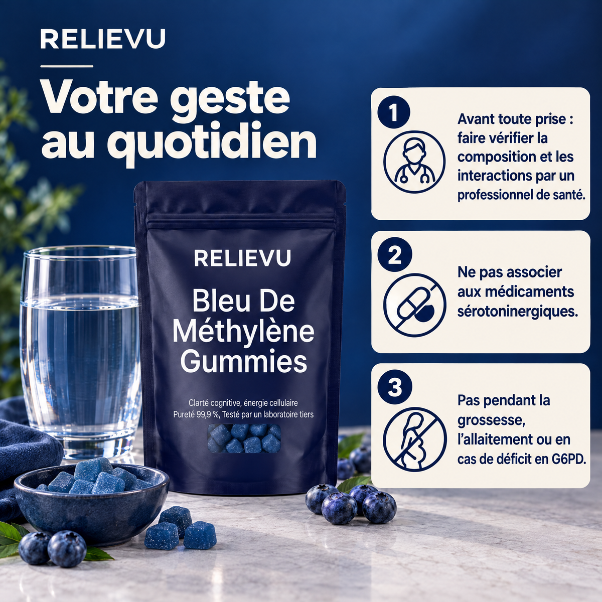 Bleu De Méthylène USP 5 mg — Conseils d’utilisation