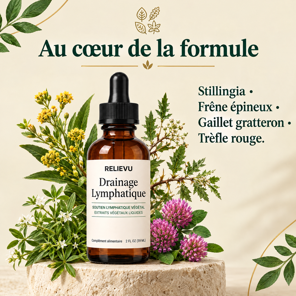 Extraits Botaniques Drainage Lymphatique — Composition