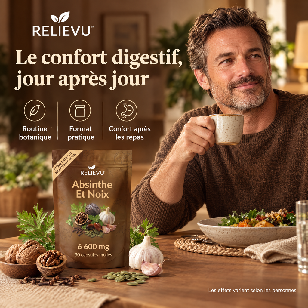 Absinthe, Brou De Noix Et Clou De Girofle 6 600 mg — Bénéfices et quotidien