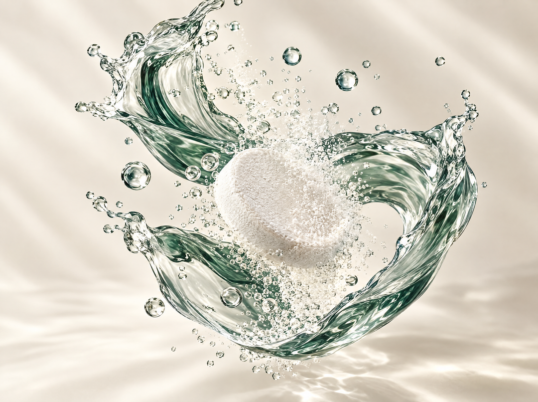 Hydrogène moléculaire 12 ppm — composition illustrative : Base effervescente