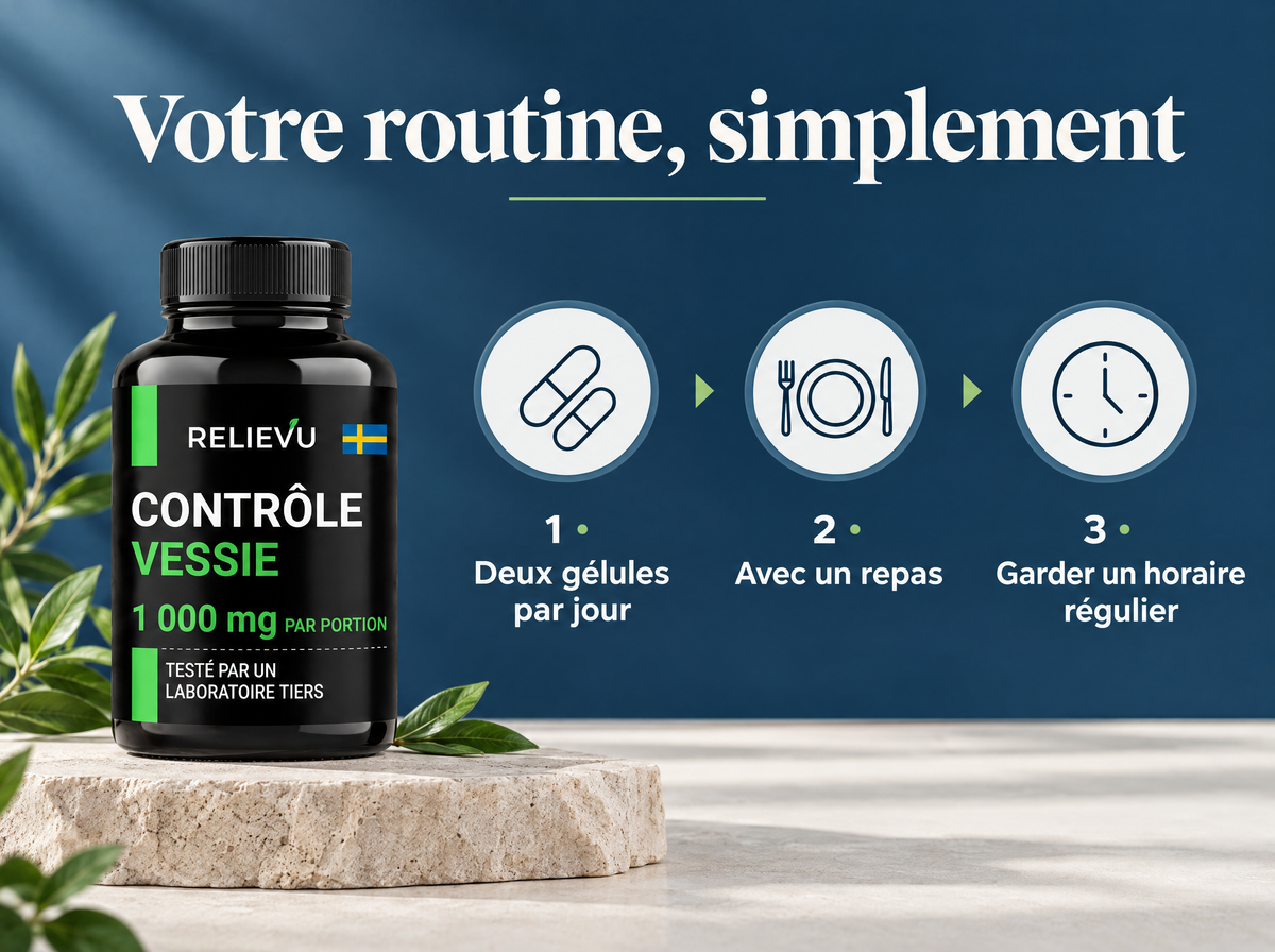 Formule scandinave — deux gélules par jour avec un repas