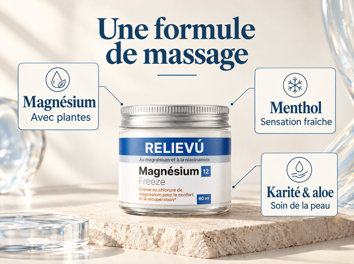 Magnesium Freeze : infographie de la formule et du format.